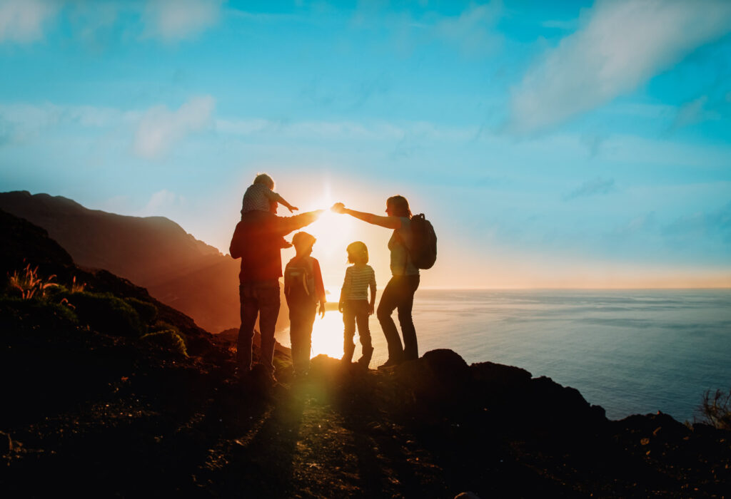 Cupom de viagem para familia