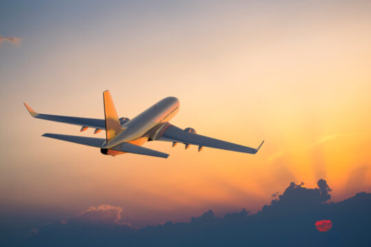 Cupom para viagens de avião.