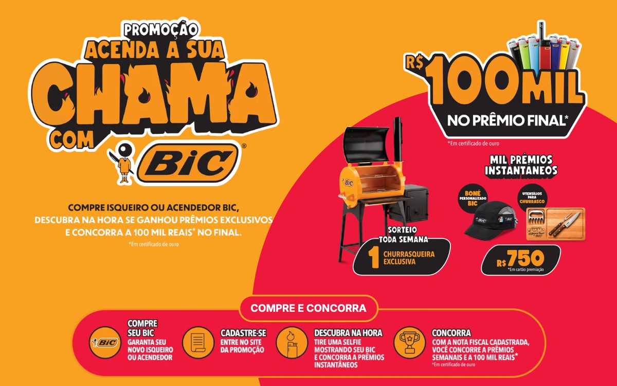 Promoção Acenda a Sua Chama com BIC