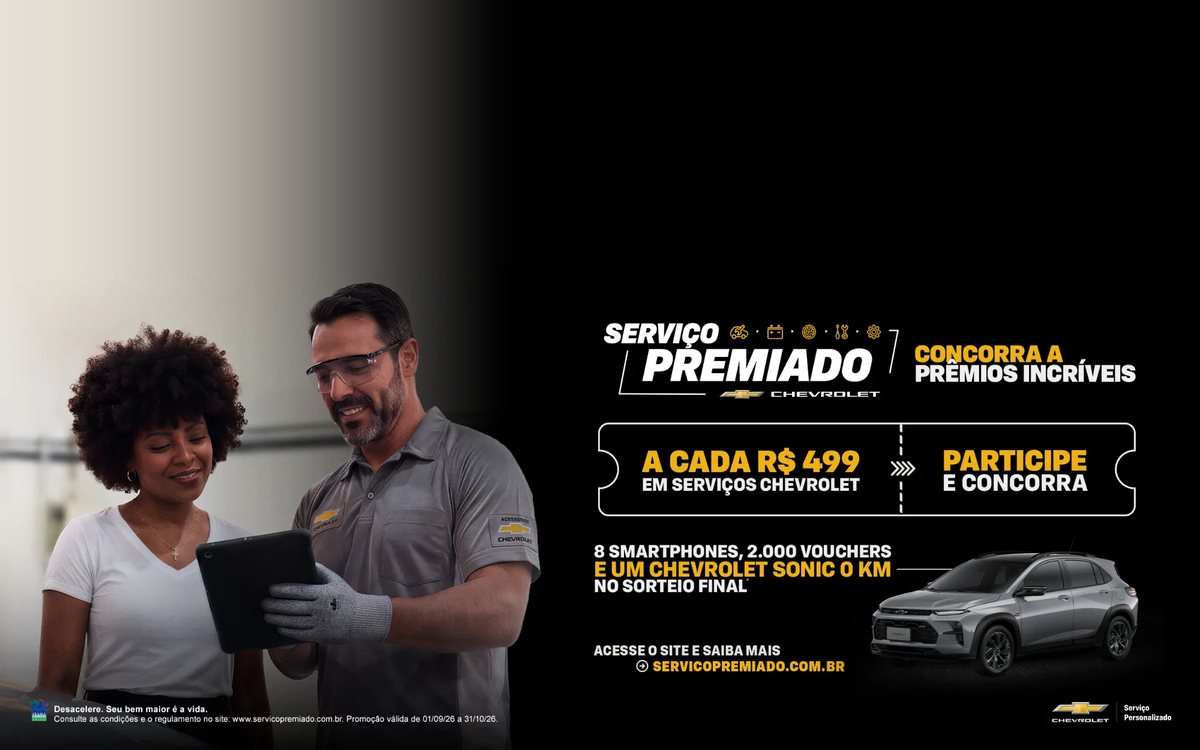 Promoção Serviço Premiado Chevrolet 2026