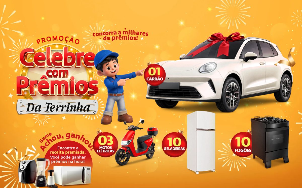 Promoção Celebre com Prêmios Da Terrinha