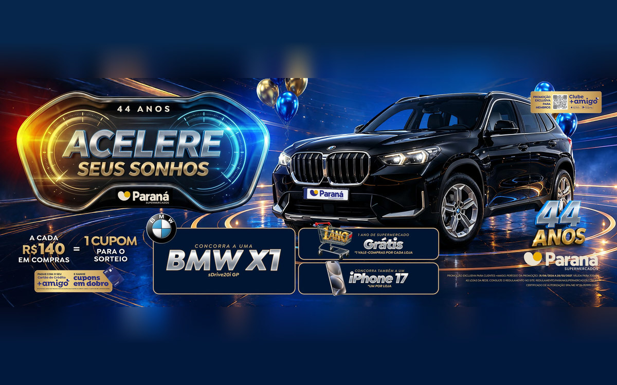 Promoção Aniversário 44 Anos - Acelere Seus Sonhos