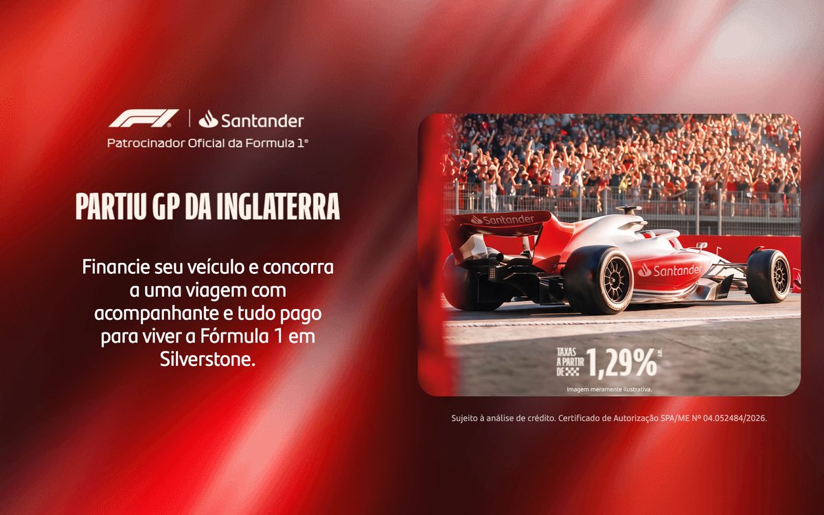 Promoção Partiu GP da Inglaterra com Santander
