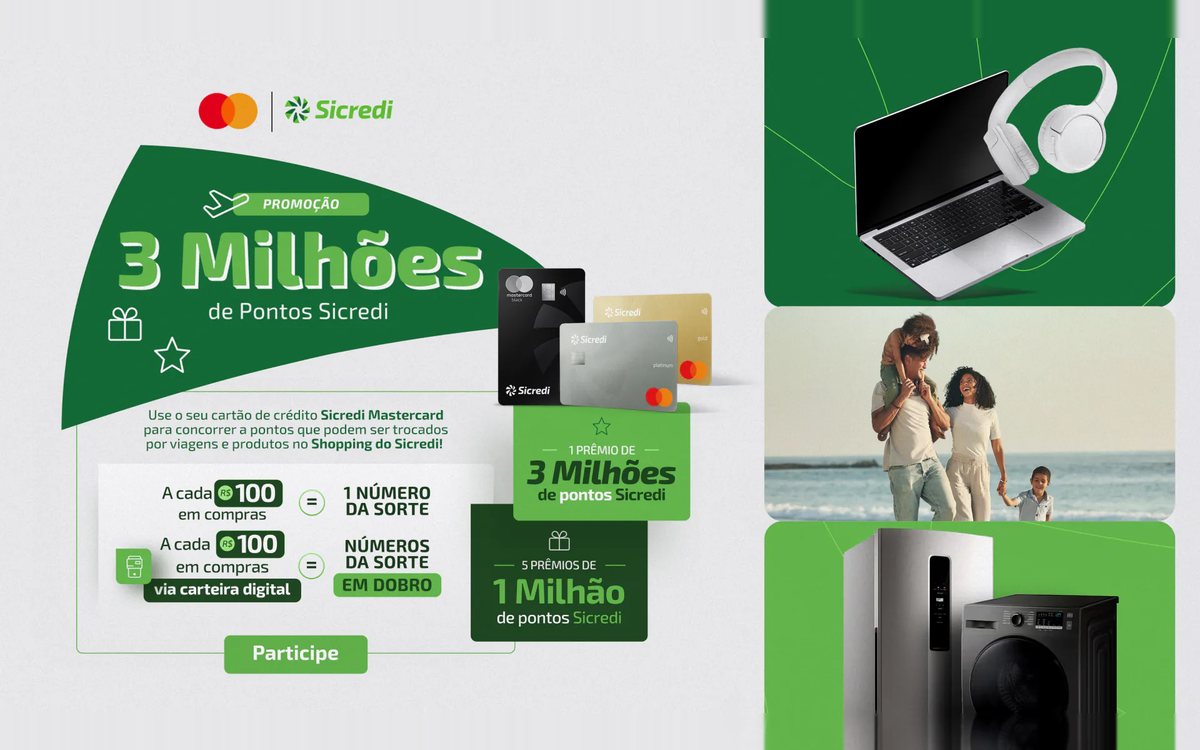 Promoção 3 Milhões de Pontos Sicredi