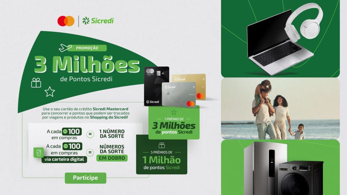 Promoção 3 Milhões de Pontos Sicredi